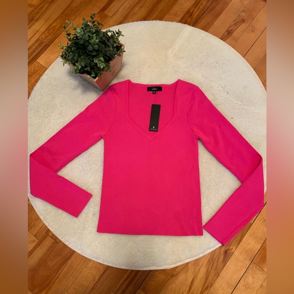 Lulus Splendid Simplicity Pink Long Sleeve Top - Picture 3 of 8